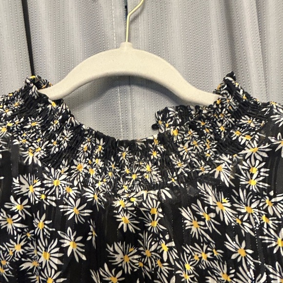 1/2off Rushed front with tie sleeveless Sam Edelman dress 14 daisy print - Picture 5 of 12